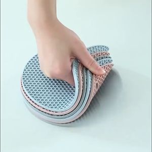 Tatakan Bulat Silicone 18 cm: Tatakan Piring Gelas Warna Warni & Alas Anti Slip