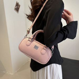 Special-Interest Design Bowling Bag Boston Handbags Womens 2024 New Arrival Trendy All-Matching Fashion Shoulder Messenger Bag