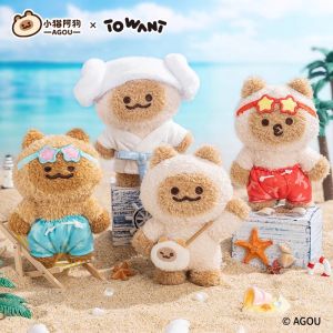 Đồ Chơi Búp Bê Nhồi Bông Hình Mèo Cưng Dễ Thương Cho Phụ Nữ Quà Tặng Sinh Nhật Đồ Trang Trí Móc Chìa Khóa Đồ Chơi Trẻ Em Bằng Vải Polyester