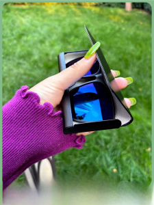 New High-End Ultra-Thin Anti-Pressure Hard Shell Sunglasses Storage Case Protective Magnetic Cover for Myopia Clip Sun Glasses