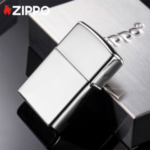 Zippo Classic High Polish Chrome Windproof Pocket Lighter - 250 - Lighter Without Fuel Inside - สูงเลียงกระดูกสีผิวมัน ไฟแช็็อมไม่มีเชื้อเพลิงภายใน