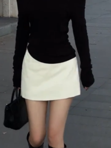MANMI | Fashion Elegant Simple All-match Pencil Mini Skirt