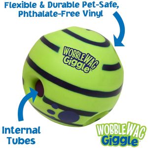 Interactive Dog Toy Fun Giggle Sounds When Rolled or Shaken Dog Puppy Chewing Training Pet Toy Ball