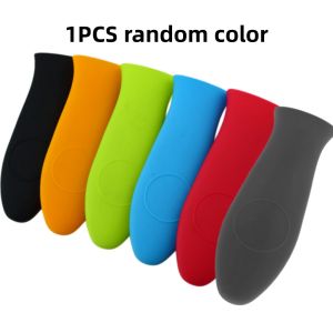 Upgraded Thickened Silicone Pot Handle Covers Heat Resistant Anti-Scald Grip Sleeves for Cast Iron Skillet Kitchen Cookware