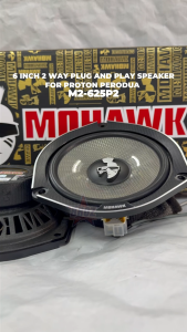 MOHAWK OEM MS SERIES BLACK M2 SEIRES SILVER Car Speaker Kereta Plug and Play Front and Rear For Perodua Myvi Icon Myvi Lagi Best Ativa Aruz Bezza Viva