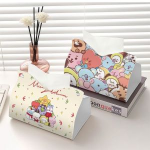 LINE FRIENDS | bt21 idol-related paper towel box with cartoon car arrangement. Suitable for placing items in the bathroom 2026
