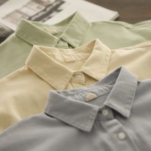 Autumn New plus Size Thickened Loose Womens Long Sleeve Shirt Korean Style Commute Pure Color Outerwear Casual Fashion