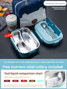XIAOCHUSHU | 316 Stainless Steel Kids Insulated Lunch Box
