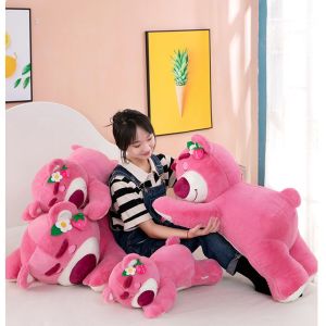 GẤU DÂU LOTSO THÚ BÔNG LOTSO DÂU TÂY VẢI MỀM MỊN CAO CẤP CHO BÉ SIZE LỚN