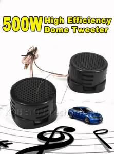 kebidumei | 2Pcs/Lot Universal High Efficiency Mini Dome Tweeter Coil Loudspeaker 500W Loud Speaker Super Power Audio Sound for Car