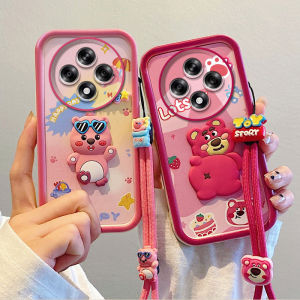 3D búp bê Ốp Lưng Redmi 14C 13C 12C 12 A3 A2 A1 POCO M6 Pro X6 C65 4G thời trang mới vui vẻ sáng tạo Tulip Kurumi cappy dâu gấu chống sốc TPU Ốp Điện Thoại có dây móc 2024