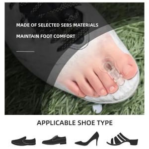 1 Pair Silicone Toe Orthosis Clip Pads Big Foot Bone Care Tools Splitter Thumb Hallux Valgus Bunion Corrector Overlap Separators