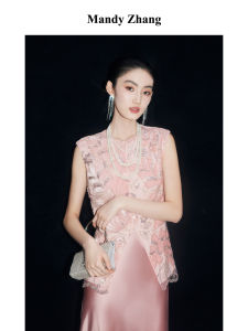New Chinese Style Embroidered Velvet Vest