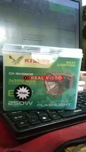 Senter Kepala Ori KISEKI 250W Mangkok Besar Cahaya Putih Super Terang Tahan 10Jam Mode Terang BONUS LAMPU BOHLAM | Headlamp Tahan Air 7800mah + Casan USB Headlamp Super Bright Tahan Lama -LAZ COD GRATIS ONGKIR