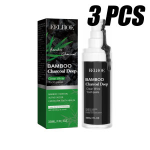 Whitening Toothpaste Bamboo Charcoal Toothpaste Remove Yellow Teeth Strong Deep Cleaning Teeth Stain Fresh Breath Oral Care 30ml