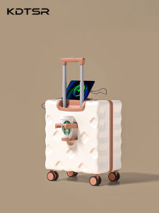 Fashionable Durable 20-Inch Travel Suitcase Womens New 2024 Model Hard Shell Carry-On Bag with Combination Lock And Four-Way Spinner Wheels