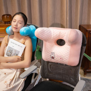 หมอนนอนหลับกลางวัน หมอนรองคอกลม หมอนรองคอกลมสำหรับผู้ชายและผู้หญิง หมอนรองคอกลมสำหรับโต๊ะทำงาน หมอนรองคอกลมแบบระบายอากาศได้ดี