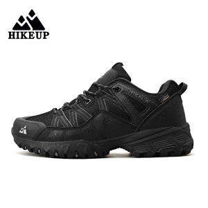 HIKEUP Men Hiking Shoes Non-slip Wear Resistant Climbing Shoes Outdoor Trekking Sneakers For Men Trekking  Mountain Shoes
