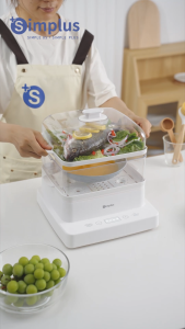 Simplus Electric Food Steamer丨3-Tier 14L Capacity丨1200W Power丨24hrs Reservation丨1hr Keep Warm DZEG003