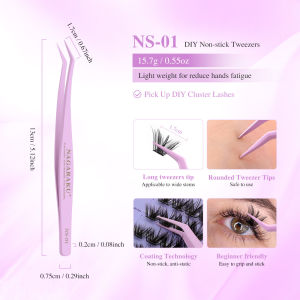 NAGARAKU Self Adhesive DIY Lashes No glue needed Makeup Tools False Eyelashes E xtensions
