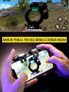 G21 Trigger Controller Joy Stick Alat Bantu Tembak Shooter L1 R1 Tombol Untuk Gaming Handphone PUBG FF Mobile Game
