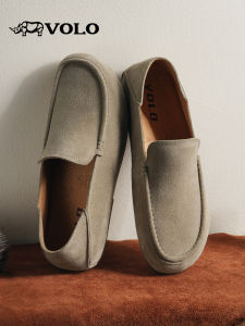 Leisure Leather Shoes for Men Breathable Moccasins Easy-on-off