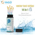 Rcyago 14 trong 1 que thử hồ bơi Spa Thuốc thử dải cho nước PH Clo kiềm bromine độ cứng công cụ. 