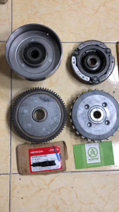 Bộ nồi [ trước sau ] xe máy Wave S 110 3 lá - khách hàng kiểm tra kỹ trước khi đặt hàng