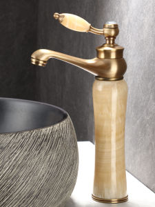 JUNSHEN | Vintage Copper Above-Counter Sink Faucet with Cold and Hot Water