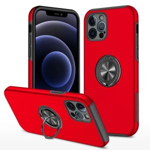 Magnetic Ring Holder Phone Case for IPhone 7 8 X XS XR 11 12 13 14 15 16e 16 Pro Max Plus Mini Hard Shell Protective Cover
