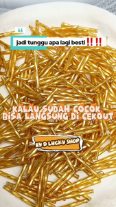 payet bambu panjang jepang manik mote bambu ukuran 3cm per 20 gram murah