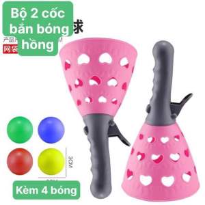 Trò chơi tung hứng bóng vui nhộn cốc bắn bóng giúp phát triển chiều cao rèn luyện sự khéo léo linh hoạt cho bé tặng kèm 4 bóng