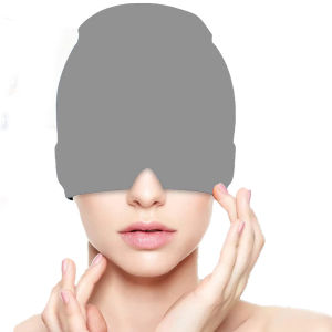 Relief Migraine Relief Cap Gel Ice Cap Single Layer Headgear Ice Pack Headgear Relief Stretchable Hot Head Wrap for Easing Pain