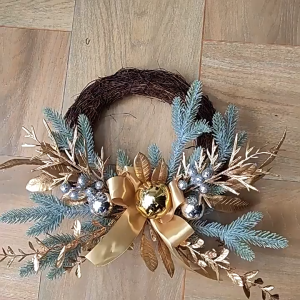 หรีดคริสต์มาส 40/55cm พวงหรีดคริสมาส  ของตกแต่ง คริสมาส Christmas Holy Holy Green Wreath Garland Decorations