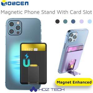 INOVAGEN Snap On Magnetic Phone Stand&Wallet With Card SlotPortable Foldable Mag-Safe Phone Holder