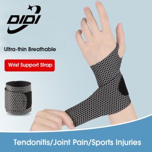 DIDI 1Pcs Adjustable Wrist Protector Safety Wristband Gym Sports Wristbands Carpal Protector Breathable Injury Wrap Band Strap