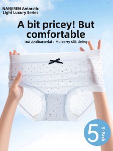 Nanjiren | Silk Breathable Antibacterial Underwear Thin For Summer Seam Free Womens Briefs