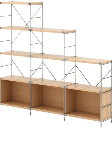 Japanese Style Floor Standing Multi-layer Shelf Oven Microwave Kitchen Storage Rack Balcony Flower Stand Simple Design Metal Structure