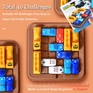 Logic Board Game Brain Teaser Puzzle for Kids Educational Toys Exercise Attention Cultivate Logical Thinking 40/160 Challenges STEM Toy for Boys Girls 5 Age and Up