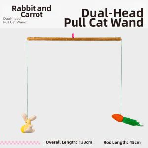 QMONSTER | Cheese-Shaped Double-Ended Interactive Cat Teaser