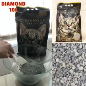 Diamond Cat Litter 10L - Charcoal Super Clumping (3 PCS)