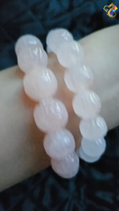 Collection Grade Rose Quartz Lotus Bracelet