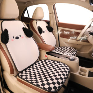Universal Car Seat Cushion for Ladies Single Driver Seat Cover Polyester Fiber Four Seasons Vehicle Mounted Comfortable Car Seat Pad