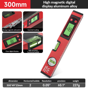 OLOEY | Digital Spirit level Bubble Magnetic Electric Level 360 degree Angle Finder Protractor Inclinometer Horizontal Scale Ruler