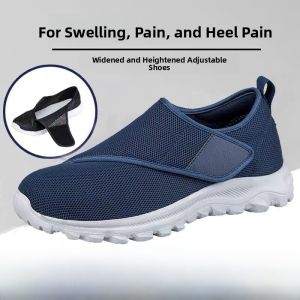 Diabetic Elderly Mens Shoes Wide And Comfortable for Swollen Feet Thumb Hallux Valgus Gout Paralysis Spring Autumn Casual Shoes