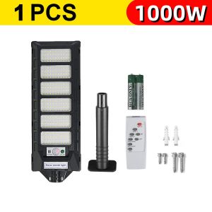New 1000W Solar LED Light Outdoor Light Sunshine Motion Sensor Street Garden Light Outdoor Wall Garden Solar Spotlight Lantern