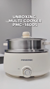 PENSONIC Stainless Steel Multicooker PMC-1400S 4L Capacity Adjustable Temperature Control Boil-Dry Protection