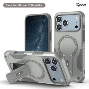 Armour Invisible Bracket For Magsafe Case For iPhone 17 16 15 13 14 12 Pro Max Plus Magnetic Wireless Charge Stand Holder Cover