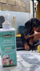 PETZYME 2-IN-1 Shampoo and Conditioner with Madre de cacao Vanilla Scent (500ml)