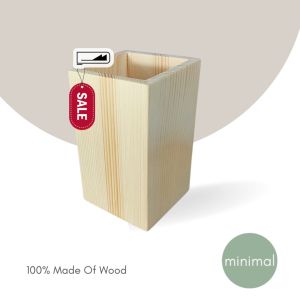 Wooden box ทรงสูง กล่องไม้ minimal กล่องเครื่องเขียน กล่องไม้แท้ กล่องไม้น่ารัก Tall mini box กล่องจัดระเบียบโต๊ะ กล่องใส่ดินสอปากกา กล่องใส่หลอด